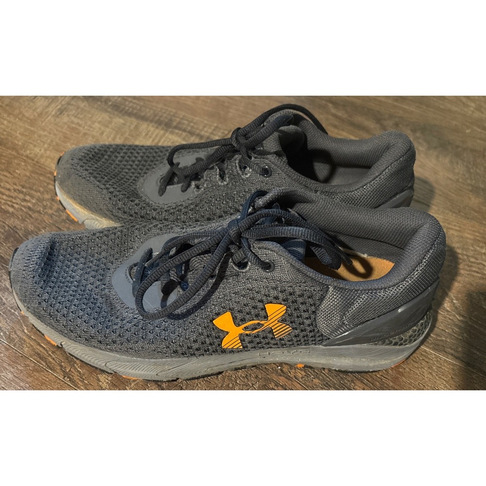 Under Armour UA HOVR Intake-6 Running Shoes Mens 8.5 Black Sneakers 3026134-001